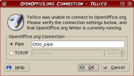 OOo Connection Dialog